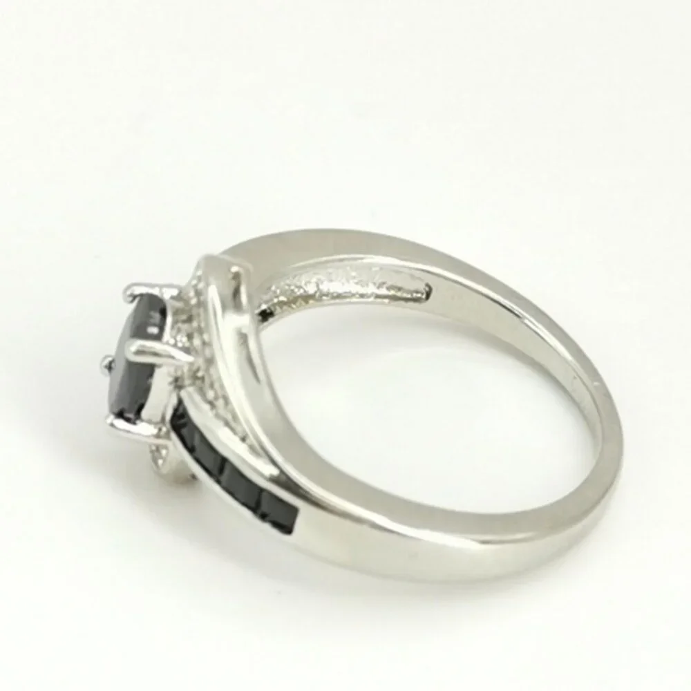 Sterling Silver Black Spinel ring size 7.25 🆕 - Picture 4 of 6